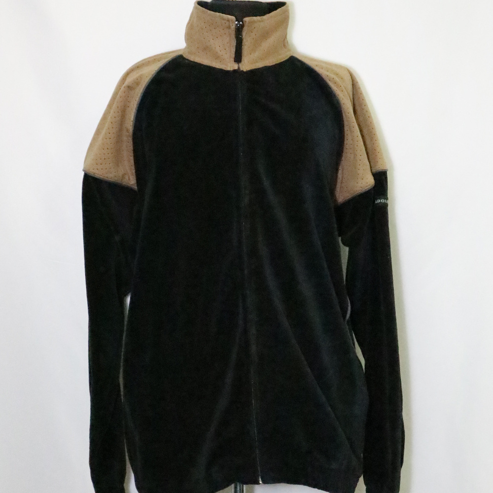VTG ADOLFO Sport Color Block Velour Zip Jacket - Picture 1 of 7